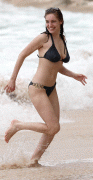 Kelly Brook - Black Bikini at Barbados 16