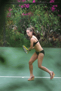 Jennifer Love Hewitt - Playing tennis in Bikini 9